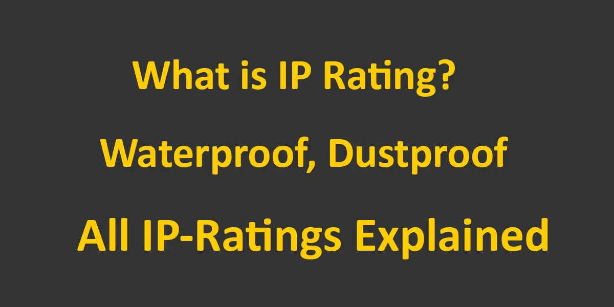 IPX WaterProof Rating
