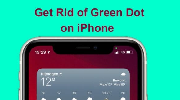 Get Rid of Green Dot on iPhone Pictures