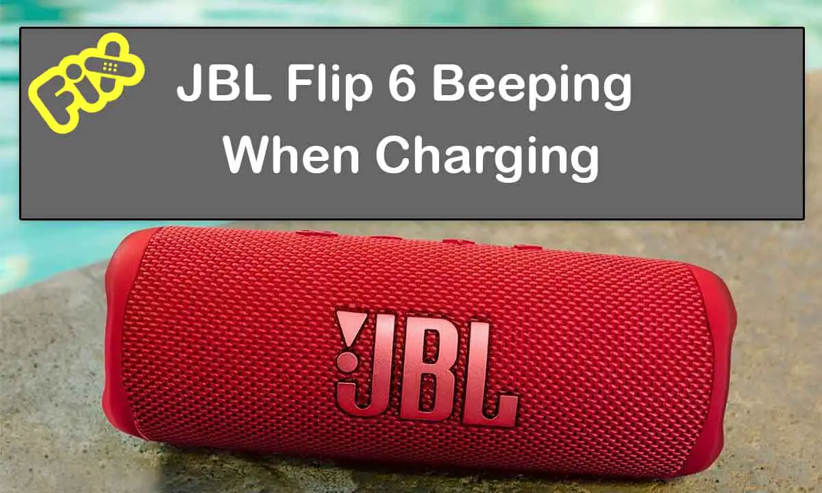 JBL Flip 6 Beeping When Charging