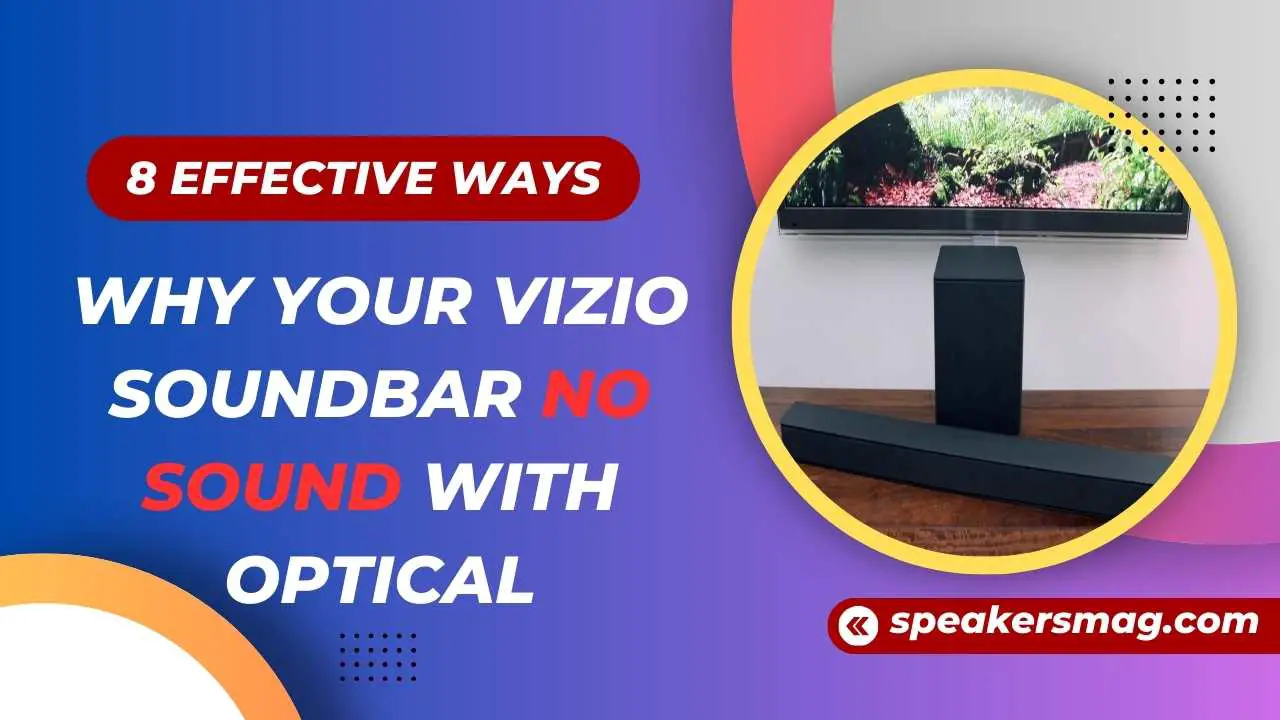 Vizio Soundbar No Sound with Optical Cable