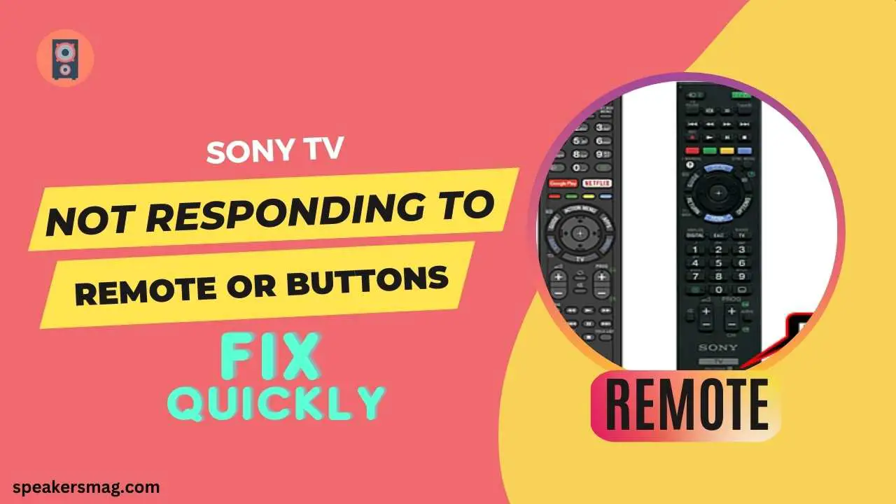 Sony TV Not Responding to Remote or Buttons